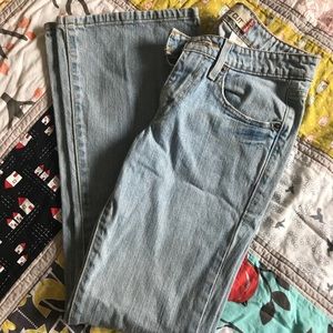 Levi Strauss SuperLow BootCut light wash jeans 1R